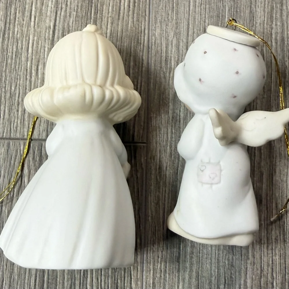 Vtg Precious Moments Old Rugged Cross & First Noel Ornaments Lot of 2 - Picture 4 of 9